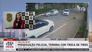 Perseguição policial termina com troca de tiros na Zona Sul de SP