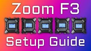 ZOOM F3 Quick Setup Guide | Curtis Judd