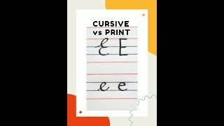 e in print writing, e in cursive writing, capital & small letters, abcd,  #youtubeshorts  #shorts