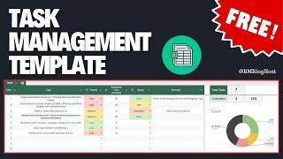 Boost Your Productivity: Free Task Management Google Sheets Template