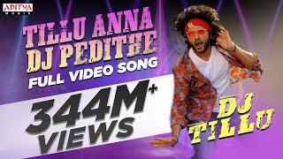 #TilluAnnaDJPedithe Full Video Song |DJ Tillu Songs |Siddu ,Neha Shetty |Vimal Krishna |Ram Miriyala