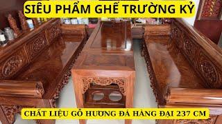 Siêu Phẩm Trường Kỷ Gỗ Hương Đá – Gỗ Đẹp, Vân Chọn, Giá Tốt Sốc!