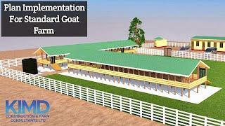 Implementation of 700 goats farm Plan |Kimd Construction | 2023