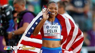 Allyson Felix's FINAL RACE comes down to thrilling finish at Worlds | NBC Sports