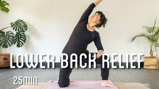 Soothing Yoga - lower back and side body relief | 25min practice