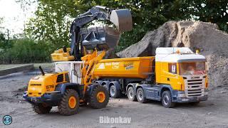 MEGA RC CONSTRUCTION SITE, RC TRUCKS, RC MACHINES, RC TRACTORS, RC EXCAVATORS AT HARD WORK!