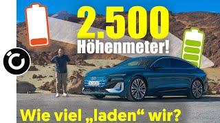 Audi S6 e-tron - 2.500 Höhenmeter BERGAB: wie viel "laden" wir nach?