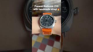 Panerai Pam 210 with handmade strap #rolex #patekphilippe #panerai #watches #sg #handmade #sg