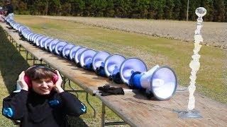 Breaking Glass Using Only Megaphones