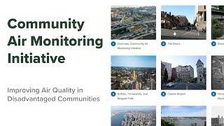 NYS Community Air Monitoring Initiative - Story Map Tutorial