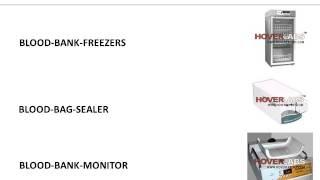 BLOOD BANKING  INSTRUMENTS from HOVERLABS, India
