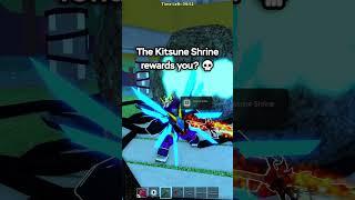 getting kitsune from kitsune shrine first attempt  #bloxfruits #roblox