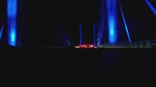 Dashcam view of going over the Indian River Inlet Bridge @ night (6/27/24)