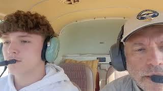 Brody's first official training flight with CFI, Joe Rivera