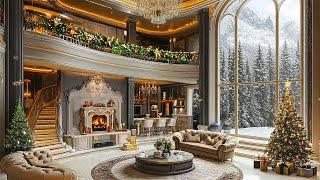 Christmas Jazz Dreams 2025  Winter Morning in Cozy Luxury Living Room - Relaxing Jazz Piano Music