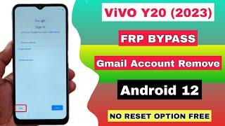 ViVO Y20 FRP BYPASS 2023 ( WITHOUT PC ) Vivo Y20 Google Account Lock Remove Android 12