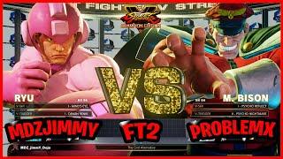 SFV CE MDZ_JimmY (Ryu) vs ProblemX (Bison) Fighting Games Replays