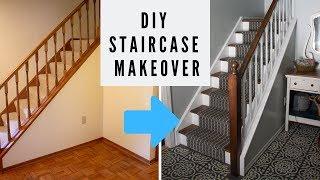 EASY DIY Staircase Makeover on a Budget