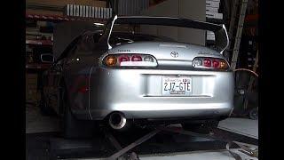 Supras on dyno at 2016 PacNW Supra meet