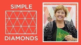 Make a Simple Diamond Quilt with Jenny Doan of Missouri Star! (Video Tutorial)