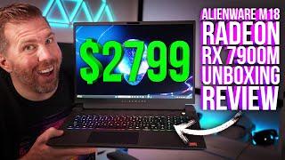 Alienware M18 AMD Radeon RX 7900M Unboxing Review! 10+ Game Benchmarks, 480 hz Display Test, More!