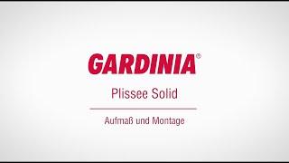 GARDINIA Plissee Solid Schulungsvideo 03 - Aufmaß und Montage