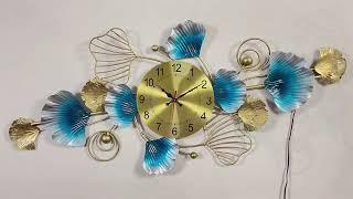 Timeless Beauty Metal Wall Art Clock With LED Lights @antaryuga