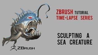 SPEED SCULPT : Angler Fish Creature ( Timelapse )