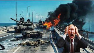 Crimean Bridge Gone Forever! Ukrainian F-16s Destroy Crimean Bridge