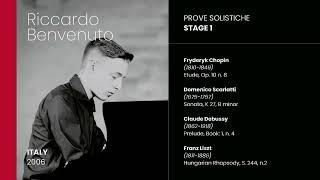 Piano FVG 2023 - Prove Solistiche / Stage 1 - Riccardo Benvenuto