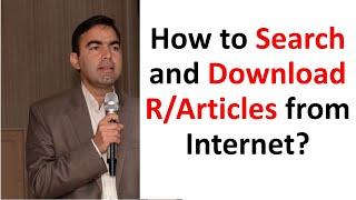 How to search and download Research Articles from Internet. step by step like 1 2 3