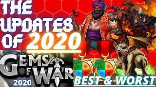 THE UPDATES OF 2020 | Gems of War Update Review | Best & Worst updates to GoW in 2020