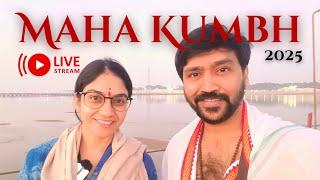 LIVE from Maha Kumbh #maheshbabukalidasu #sandrajaichandran #mahakumbh2025 #trivenisangam #sama