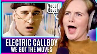 Electric Callboy CHAOS! | Vocal Coach Analysis | WE GOT THE MOVES Reaction