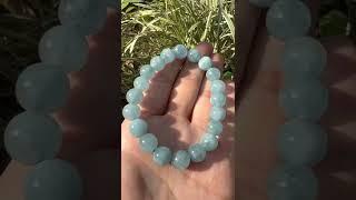 Natural Aquamarine Bracelet天然海藍寶手鏈10mm