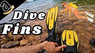 Lightweight Open Heel Scuba Diving Fins - Test/Review