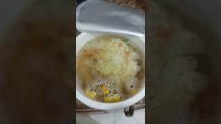 hot water/noodles & egg for 5 minutes ready to eat