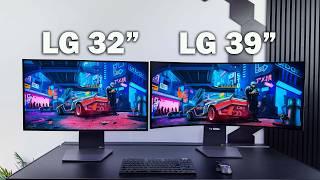 BEST OLED Gaming Monitor!? LG UltraGear 32GS95UE vs 39GS95QE 8 months later