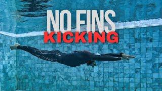 LEARN How To Do NO FINS Kicking For Freediving NOW