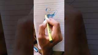 pointer pen calligraphy#learning #lattering #youtubeshort