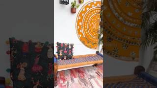 DIY balcony wall #shorts #diyideas #lippanart #walldecor #balconygarden #diywalldecor #mirrorwork