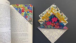  DIY Corner Bookmarks | Easy Sewing Tutorial | Book Lover's Gift | Marcador | बुकमार्क | Marcador