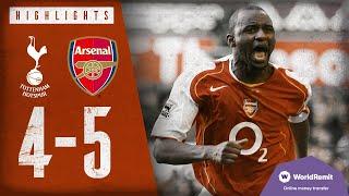 North London is red | Tottenham Hotspur 4-5 Arsenal | Classic highlights | 2004