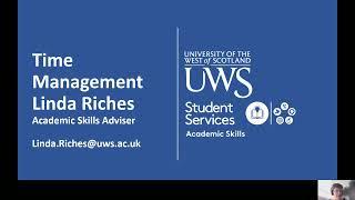 Time Management: UWS Academic Skills 2021-22