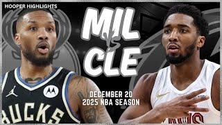 Milwaukee Bucks vs Cleveland Cavaliers Full Game Highlights | Dec 20 | 2025 NBA Season