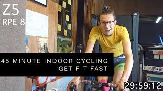 Indoor Cycling Workout | 45 Minute Sprint Development | Fitness Training