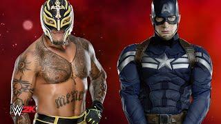 Rey Mysterio vs Captain America -REMATCH