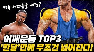 어깨운동 딱 3가지만 하세요! (어깨뽕 만드는 운동 루틴)