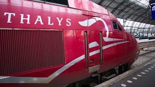 Amsterdam to Brussels on the Eurostar Thalys train in first class