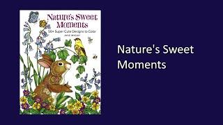 Nature's Sweet Moments by Jane Maday Coloring Book Flip Through